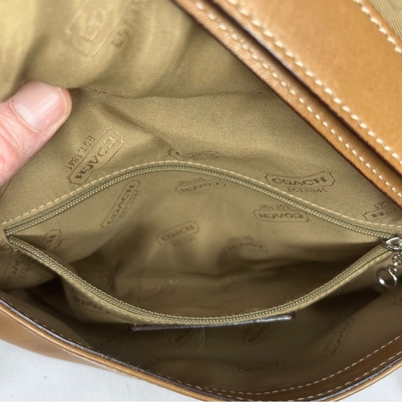 Coach 9848 Saddle Brown Shoulder/Crossbody Purse with Silver Hardware - Picture 7 of 10